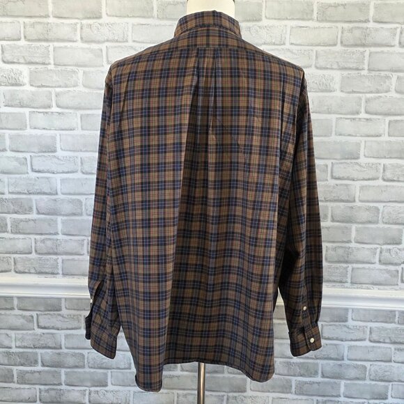 Vintage Ralph Lauren Plaid Button Up Shirt Men XXL Classic Long Sleeve Staple - Picture 4 of 9